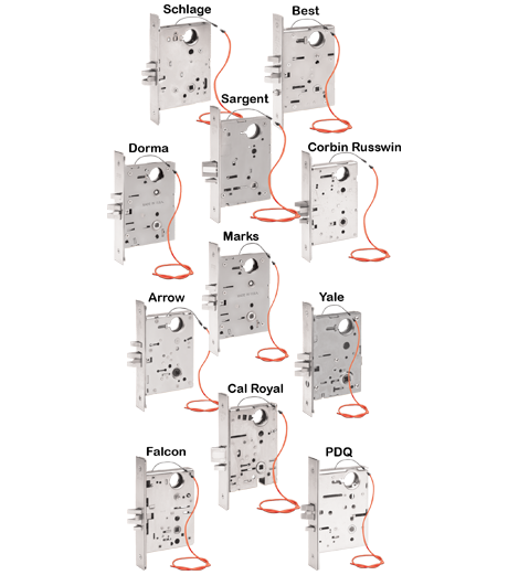7800 Selectric™ Conversions electric latch retraction wiring diagram 