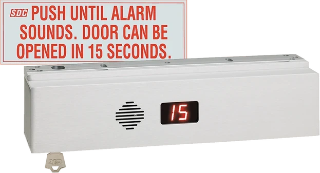 Delayed Egress lock and exit sign