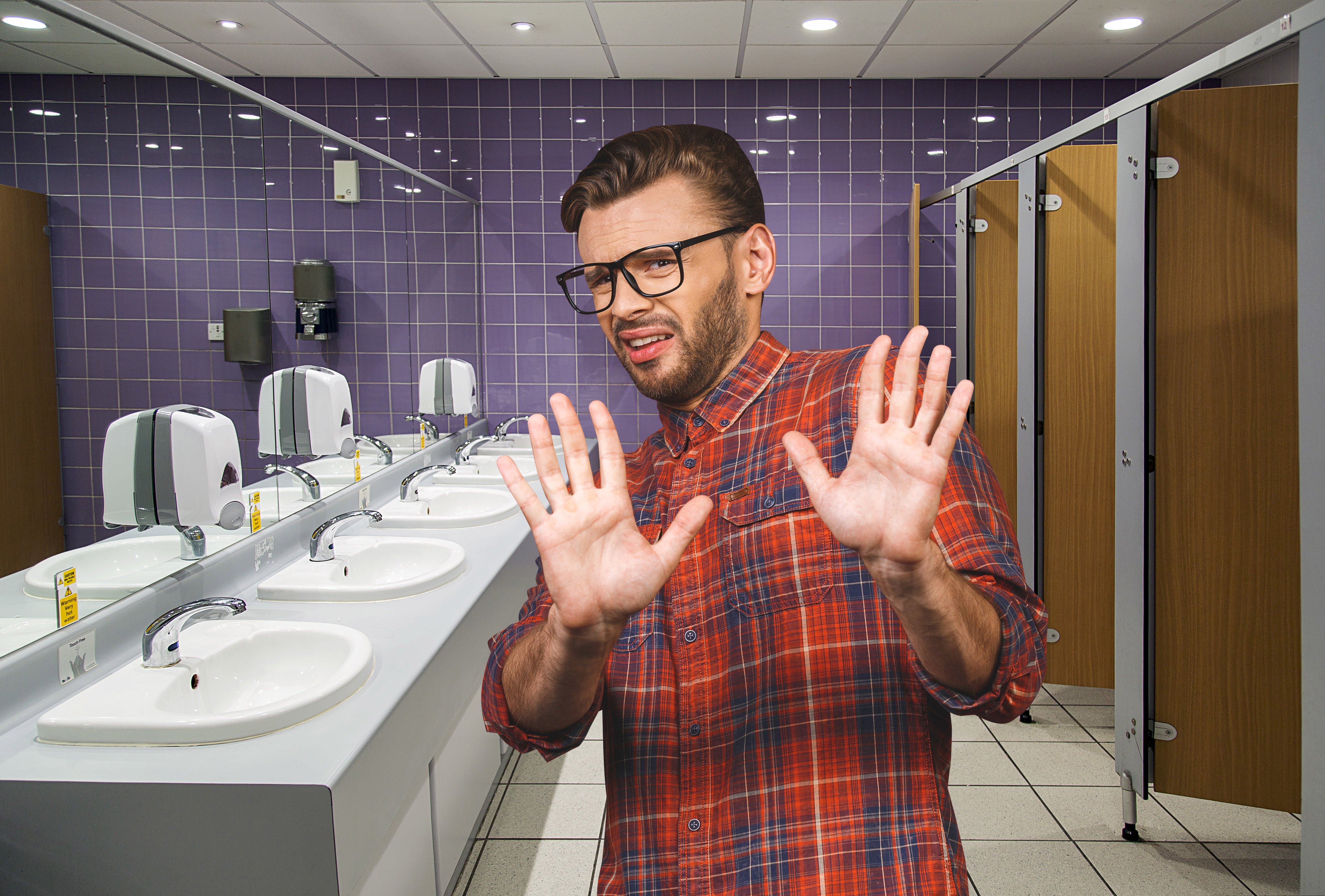 Never Touch A Bathroom Door Again
