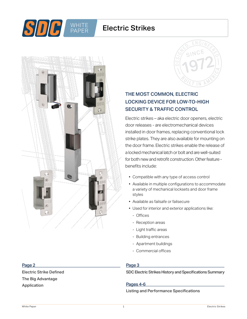 Electric Strikes white paper cover