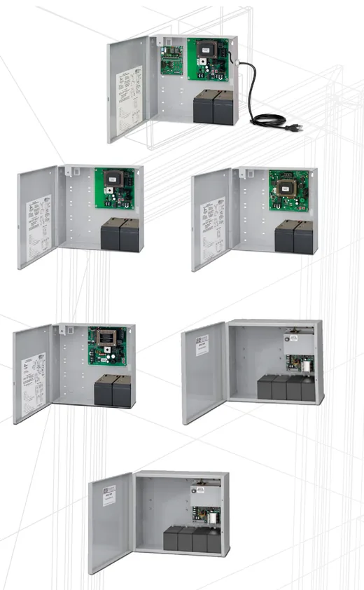 SDC access control power supply with battery backup