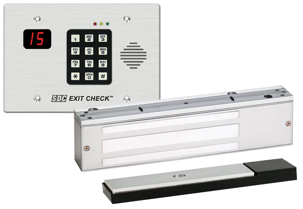 SDC 101-DE delayed egress controller with 1511DE slave magnetic lock