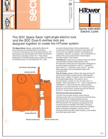 First HiTower product brochure, mid-1970s, page two