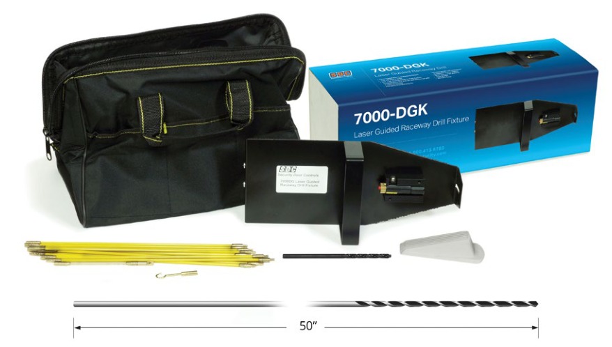 SDC 7000-DKG laser guided wire raceway drill fixture kit