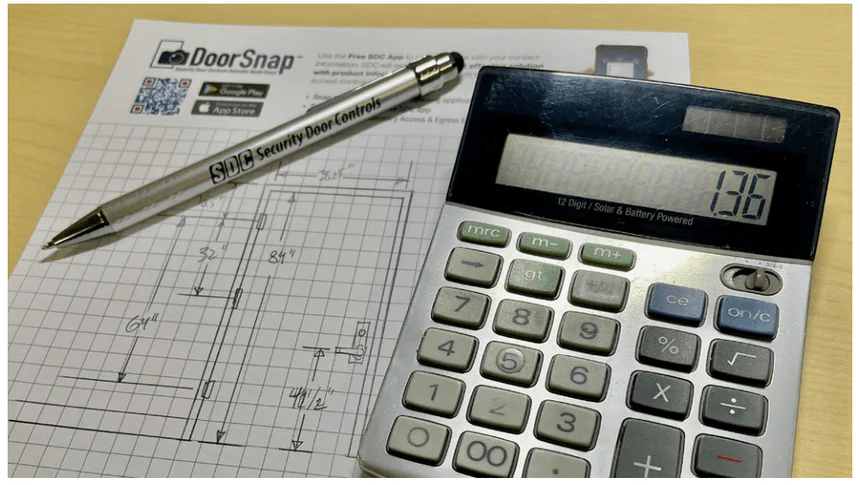 Calculator and graph paper for calculating access control current load