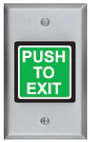 Push to exit button